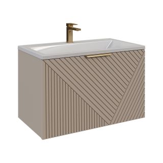 Тумба под раковину Grossman Блисс 1010049 100 см подвесная цвет бежевый